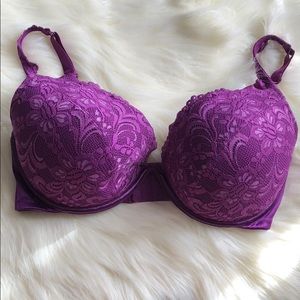 Clacique sexy purple lace bra sz 40DD
